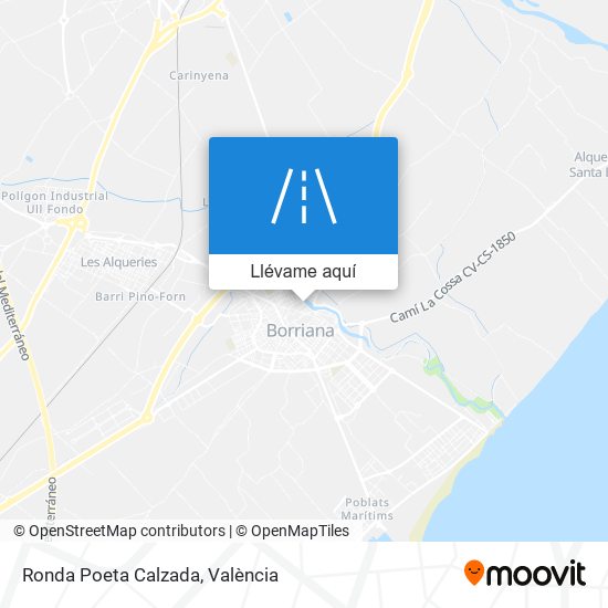 Mapa Ronda Poeta Calzada