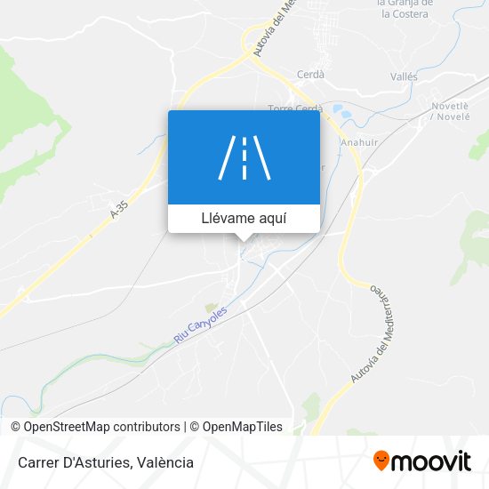 Mapa Carrer D'Asturies