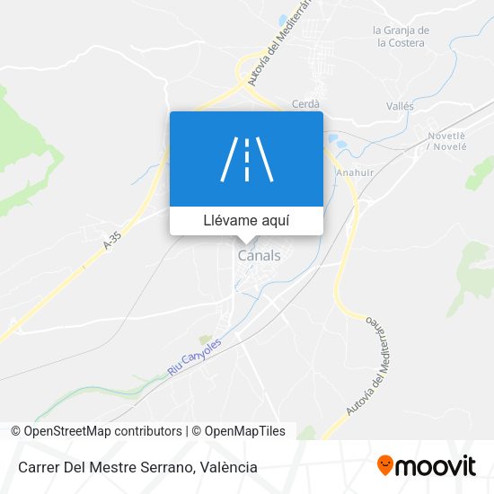 Mapa Carrer Del Mestre Serrano