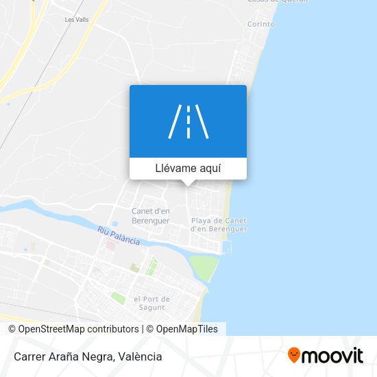 Mapa Carrer Araña Negra
