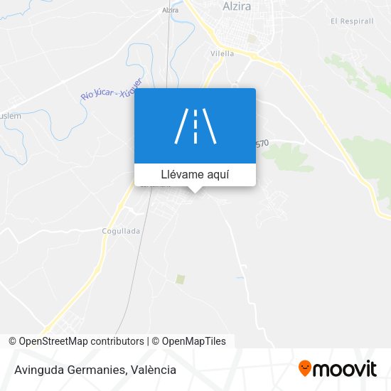 Mapa Avinguda Germanies