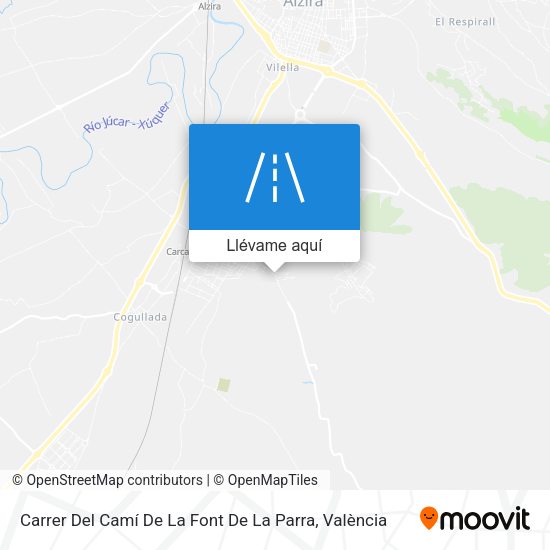 Mapa Carrer Del Camí De La Font De La Parra