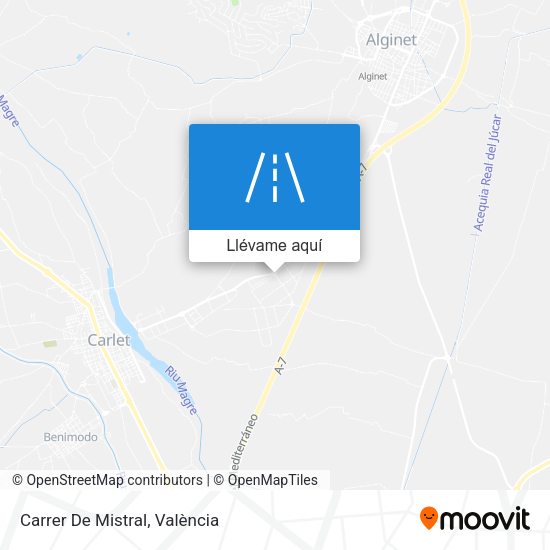 Mapa Carrer De Mistral