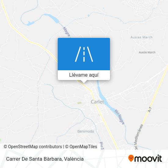 Mapa Carrer De Santa Bàrbara