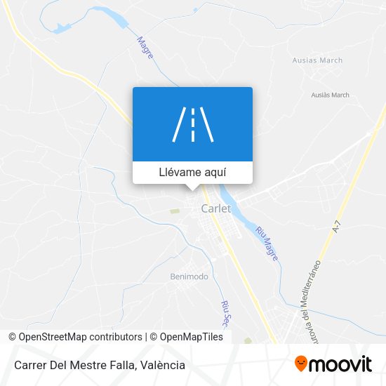 Mapa Carrer Del Mestre Falla