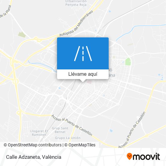 Mapa Calle Adzaneta