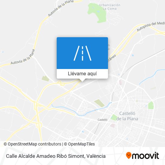 Mapa Calle Alcalde Amadeo Ribó Simont