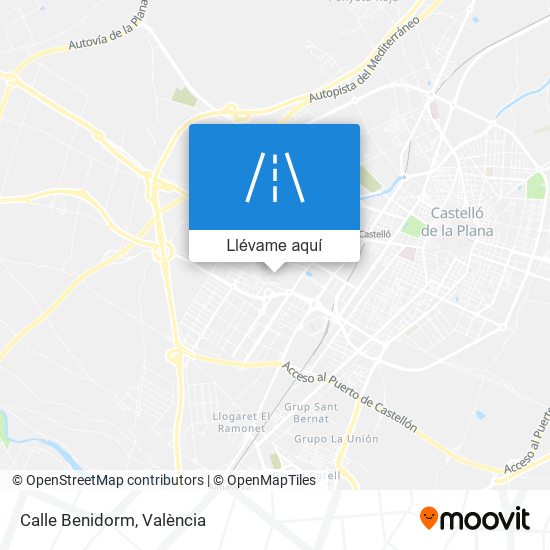 Mapa Calle Benidorm