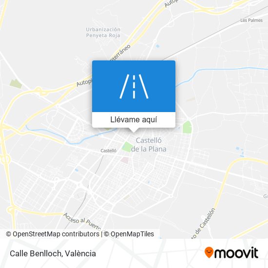 Mapa Calle Benlloch