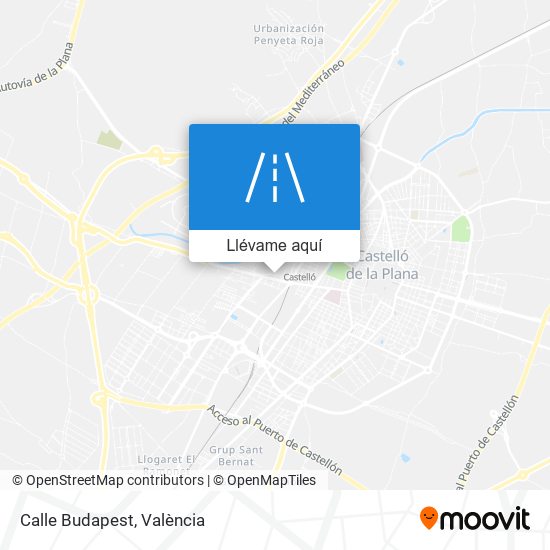 Mapa Calle Budapest