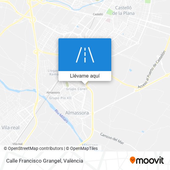 Mapa Calle Francisco Grangel