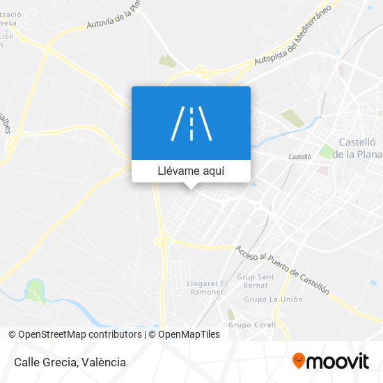 Mapa Calle Grecia