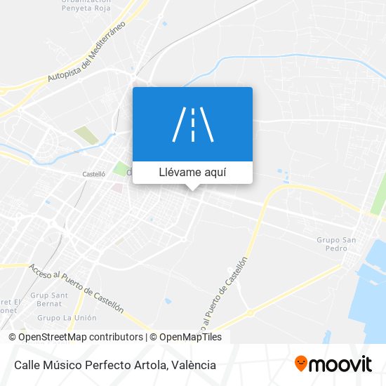 Mapa Calle Músico Perfecto Artola