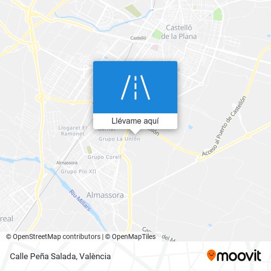 Mapa Calle Peña Salada
