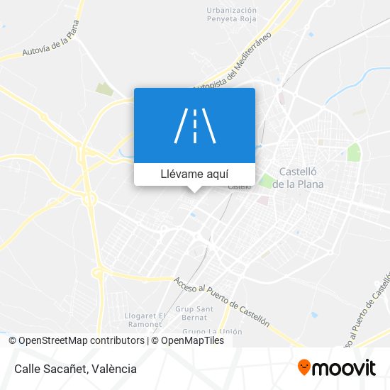 Mapa Calle Sacañet
