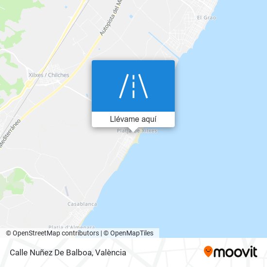 Mapa Calle Nuñez De Balboa