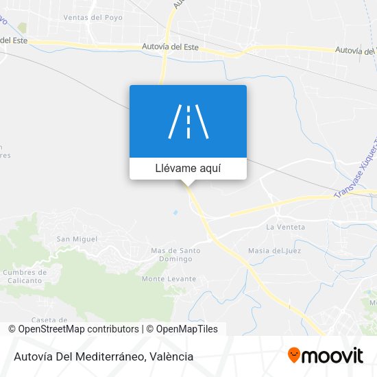 Mapa Autovía Del Mediterráneo