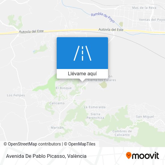Mapa Avenida De Pablo Picasso