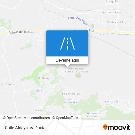 Mapa Calle Aldaya