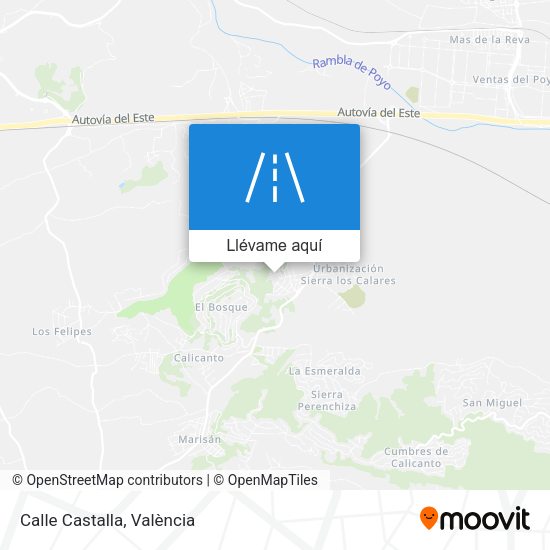 Mapa Calle Castalla