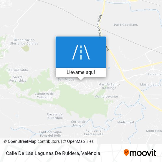 Mapa Calle De Las Lagunas De Ruidera