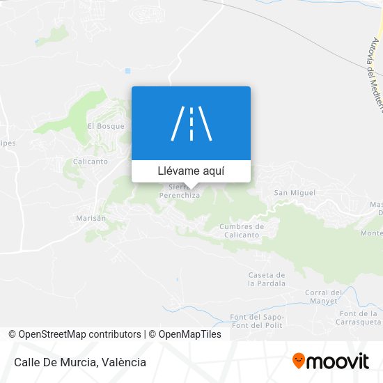 Mapa Calle De Murcia