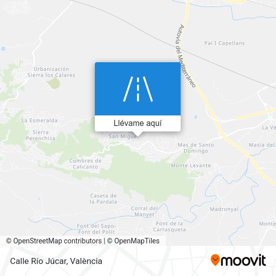 Mapa Calle Río Júcar