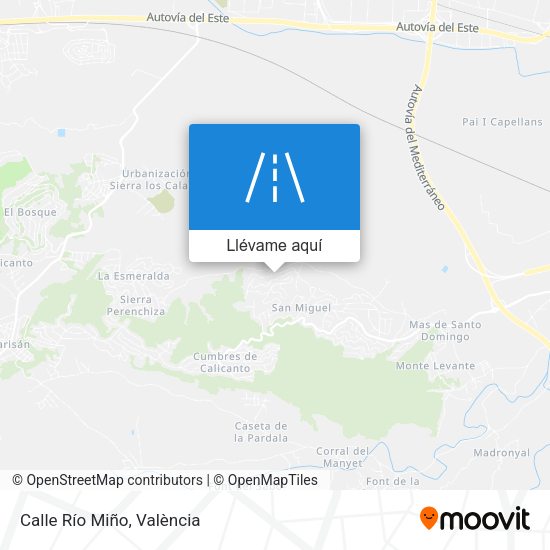 Mapa Calle Río Miño