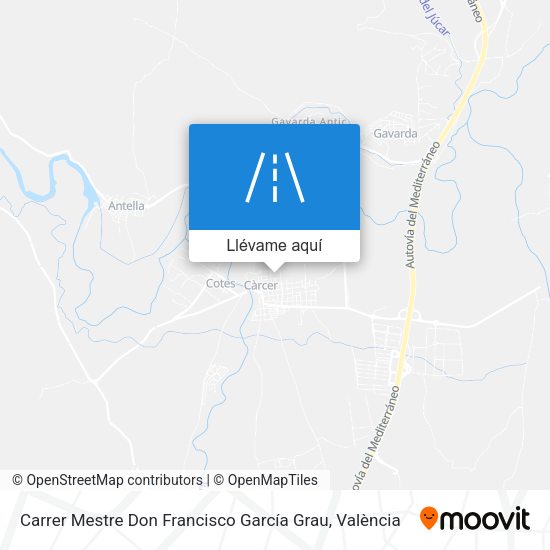 Mapa Carrer Mestre Don Francisco García Grau