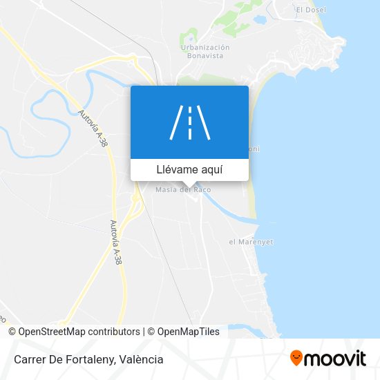 Mapa Carrer De Fortaleny