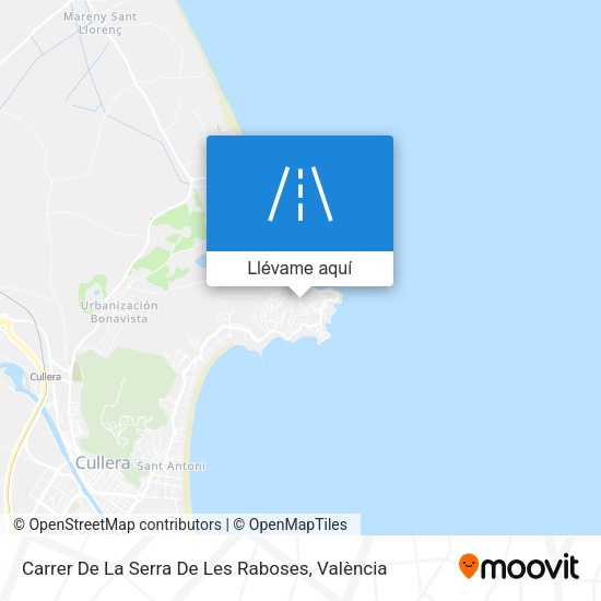 Mapa Carrer De La Serra De Les Raboses
