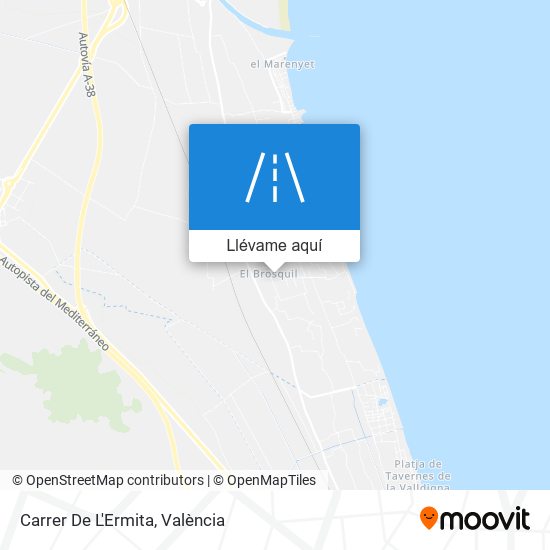 Mapa Carrer De L'Ermita