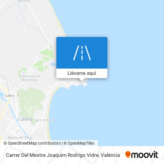 Mapa Carrer Del Mestre Joaquim Rodrigo Vidre