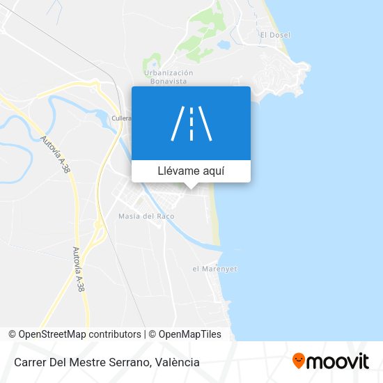 Mapa Carrer Del Mestre Serrano