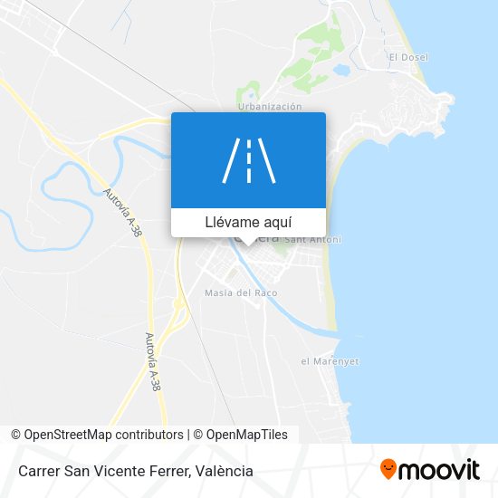 Mapa Carrer San Vicente Ferrer
