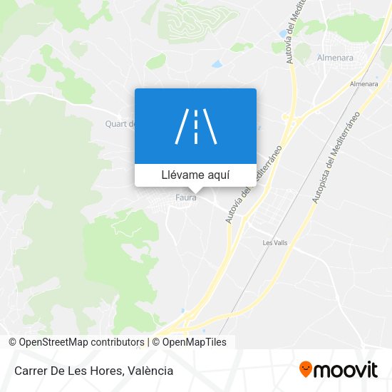 Mapa Carrer De Les Hores