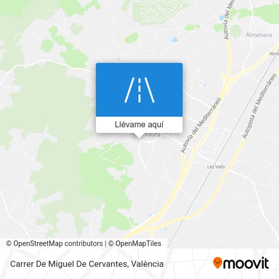 Mapa Carrer De Miguel De Cervantes