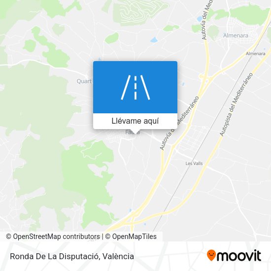 Mapa Ronda De La Disputació