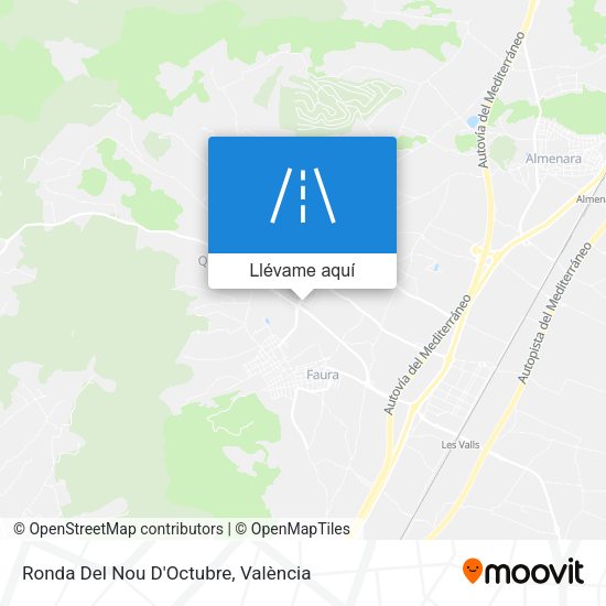 Mapa Ronda Del Nou D'Octubre