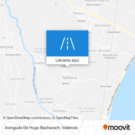 Mapa Avinguda De Hugo Bacharach