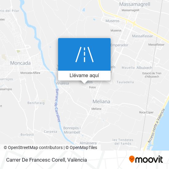 Mapa Carrer De Francesc Corell