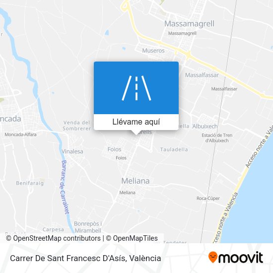 Mapa Carrer De Sant Francesc D'Asís