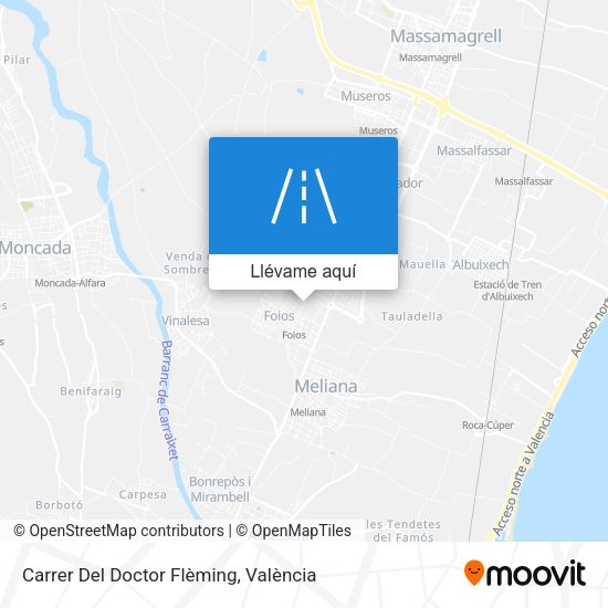 Mapa Carrer Del Doctor Flèming