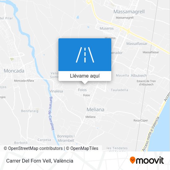 Mapa Carrer Del Forn Vell