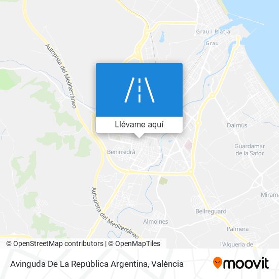 Mapa Avinguda De La República Argentina