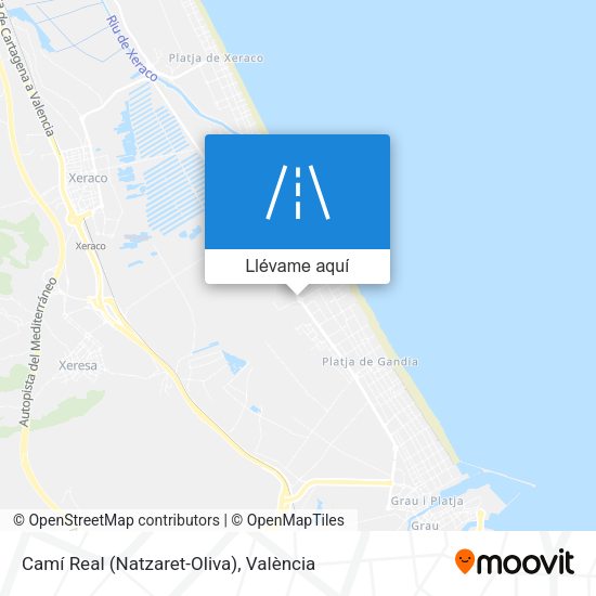 Mapa Camí Real (Natzaret-Oliva)