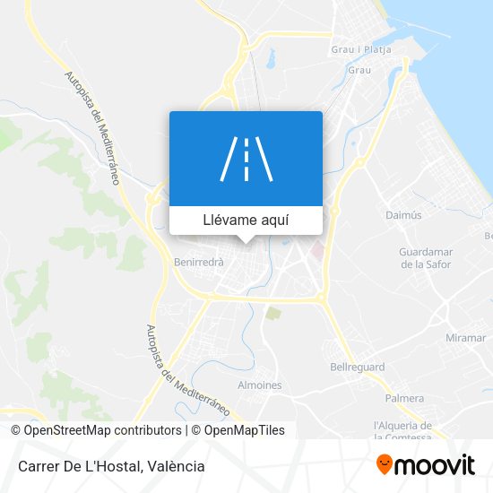 Mapa Carrer De L'Hostal