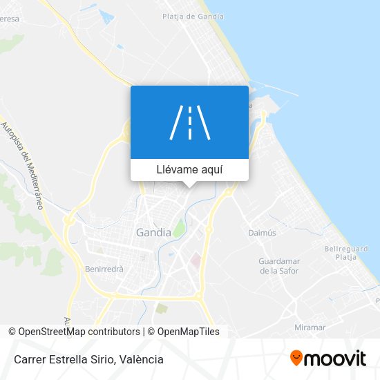 Mapa Carrer Estrella Sirio