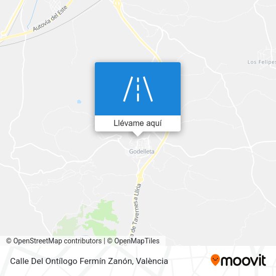 Mapa Calle Del Ontílogo Fermín Zanón