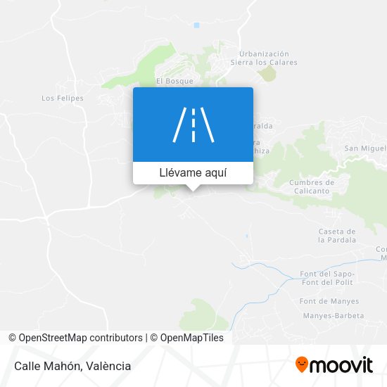 Mapa Calle Mahón